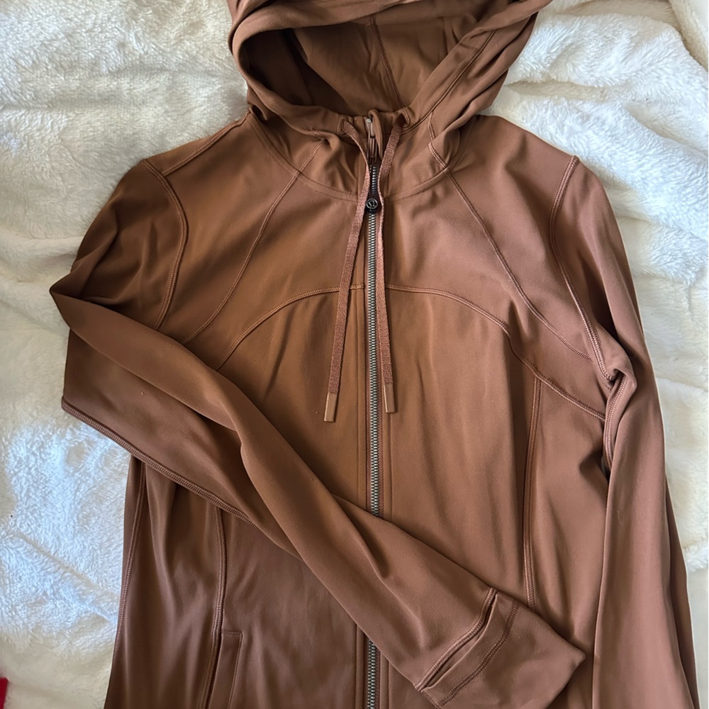Lululemon roasted brown hooded define jacket